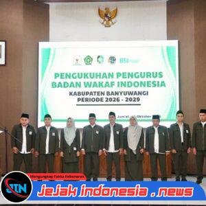 Hadiri Pengukuhan Pengurus Badan Wakaf Banyuwangi, Wabup Dorong Pengelolaan Wakaf Lebih Produktif