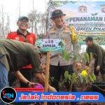 Kapolda Kalteng Bersama Bhayangkari Tanam 1000 Pohon Belangiran, Wujudkan Green Policing Lahan Bekas Karhutla Tumbang Nusa